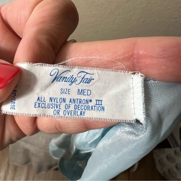 Vintage Vanity Fair Nylon Satin Fluted French Skirt Shorts Knickers - Picture 5 of 6